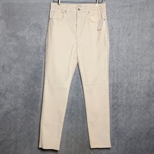 NWT Free People Pearl White Velvet Skinny …